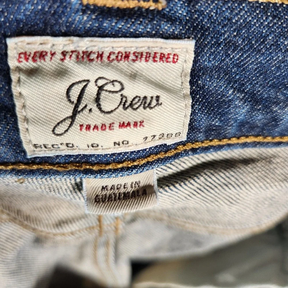 J. Crew Jeans Men's 31X32 (Tag 30X32) Blue Flex Straight Leg Dark Wash Style 484